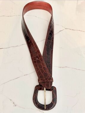 Vintage Ralph Lauren Genuine American Alligator Belt Size 28